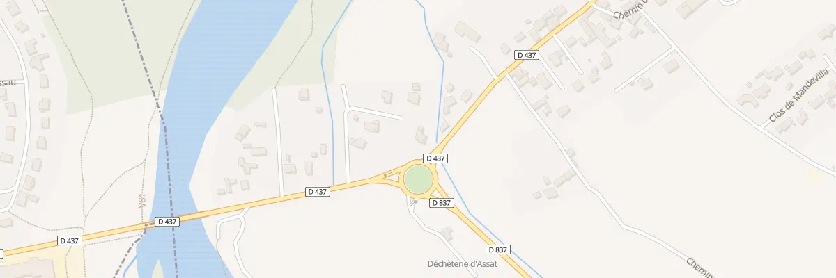 Plan du 3 Lot de la Laque à Assat