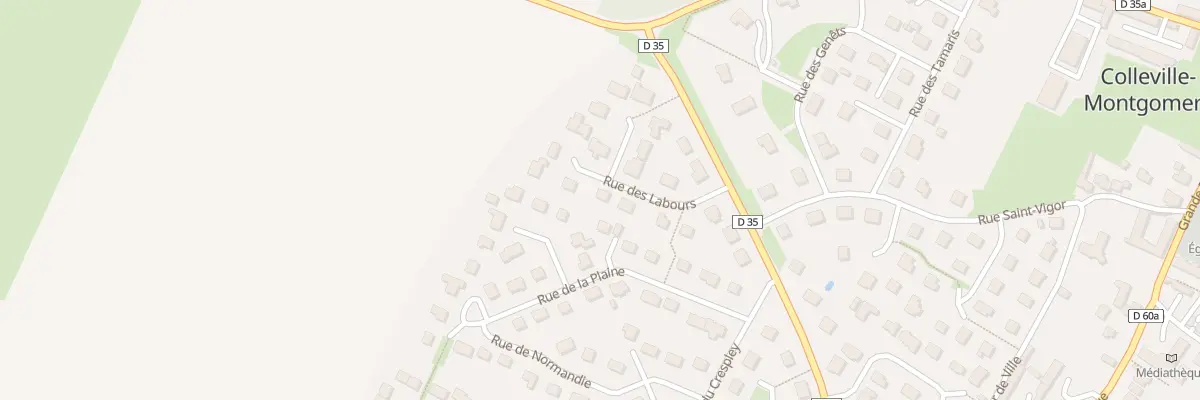 Plan du 9 Rue des Labours à Colleville-Montgomery