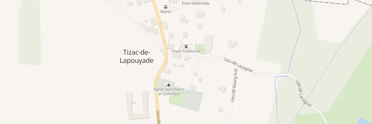 Plan du 173 Le Bourg-Sud à Tizac-de-Lapouyade