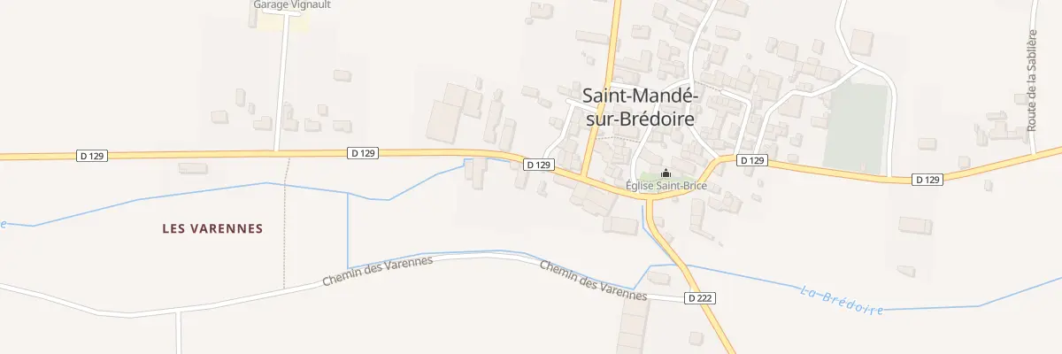 Plan du 7 Rte d’Aulnay à Saint-Mandé-sur-Brédoire