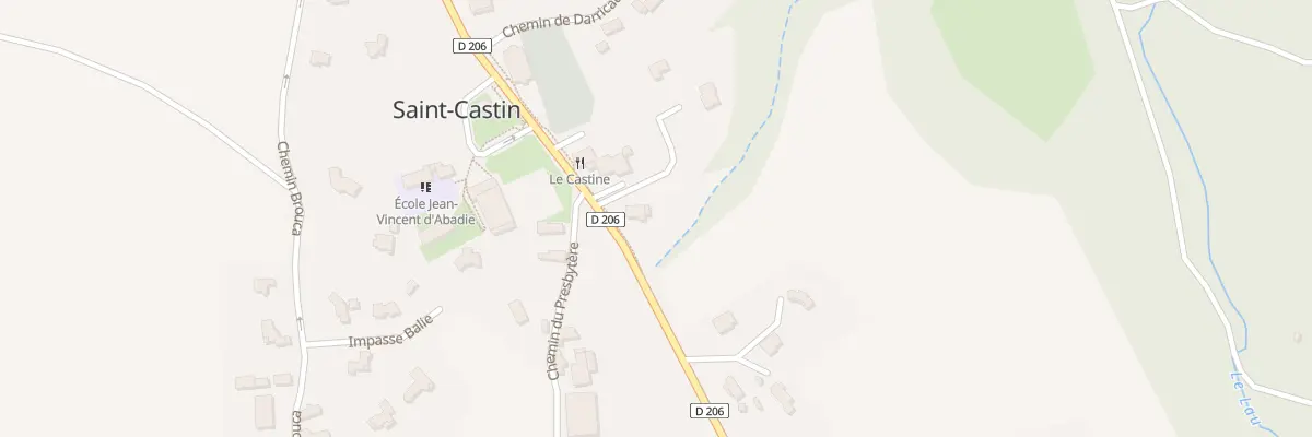 Plan du 1 Rte de Maucor à Saint-Castin