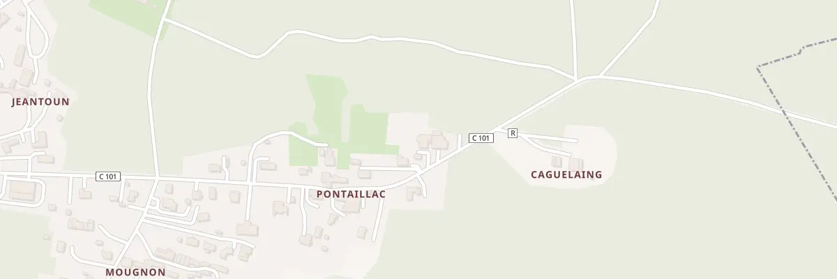 Plan du 809B Che de Pontaillat à Roquefort