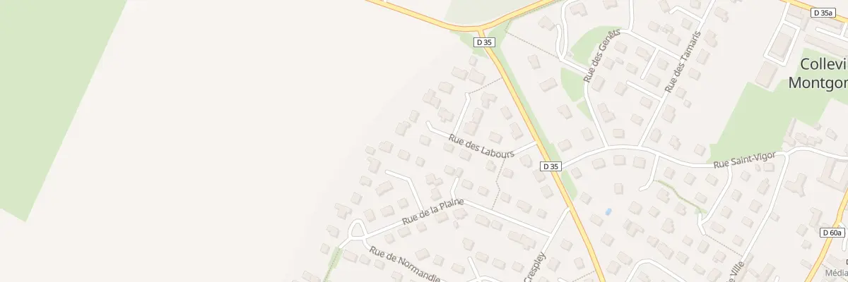 Plan du 11 Rue des Labours à Colleville-Montgomery