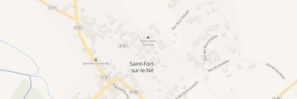 Plan du 4 Rue de la Vallade à Saint-Fort-sur-le-Né