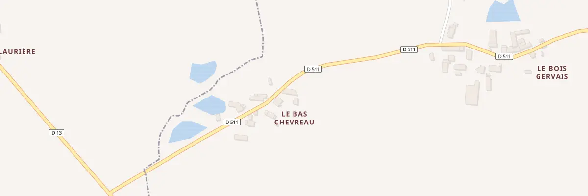 Plan du 1 Le Bas Chevreau à Crennes-sur-Fraubée