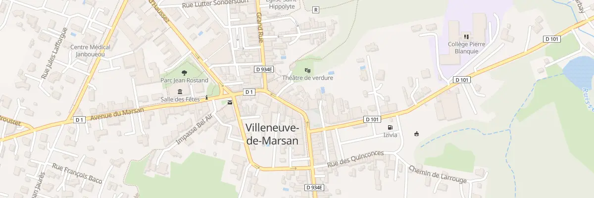 Plan du 24 Rue Grand Rue à Villeneuve-de-Marsan
