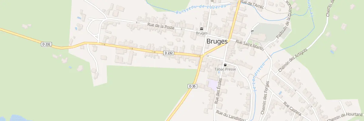 Plan du 7 Rte de Lys à Bruges-Capbis-Mifaget