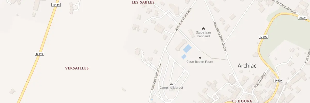 Plan du 7 Rue des Voituriers à Archiac