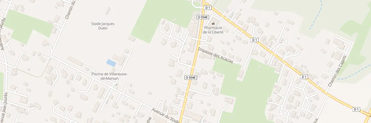 Plan du 430 Av des Pyrénées à Villeneuve-de-Marsan