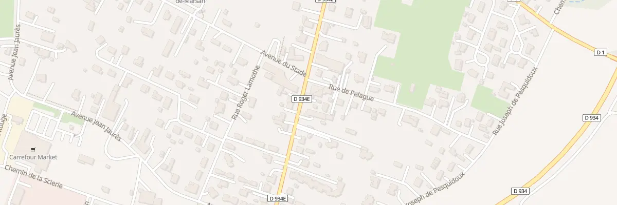 Plan du 641 Av des Pyrénées à Villeneuve-de-Marsan