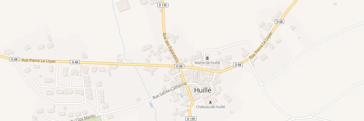Plan du 2 Rue des Eglantiers à Huillé-Lézigné