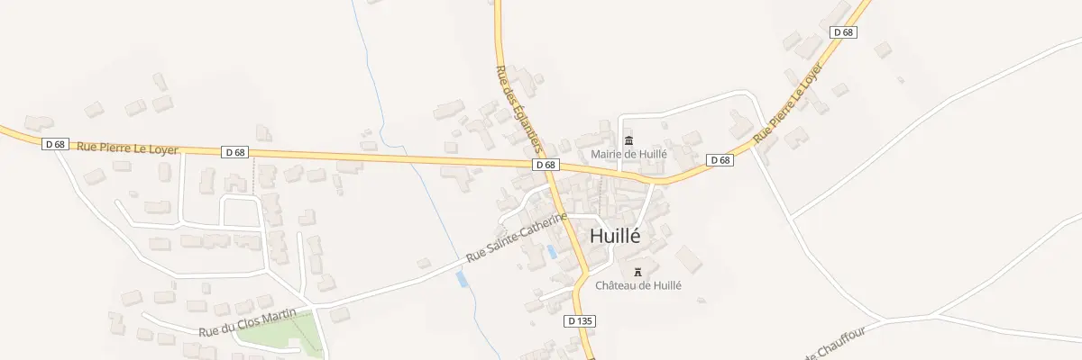 Plan du 2 Rue du Loir (Huille) à Huillé-Lézigné