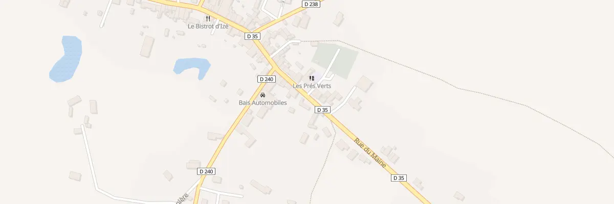 Plan du 28 Rue du Maine à Izé