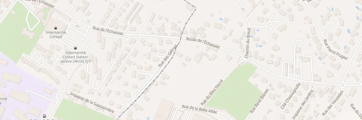 Plan du 5 Rue des Gelines à Châteaubernard