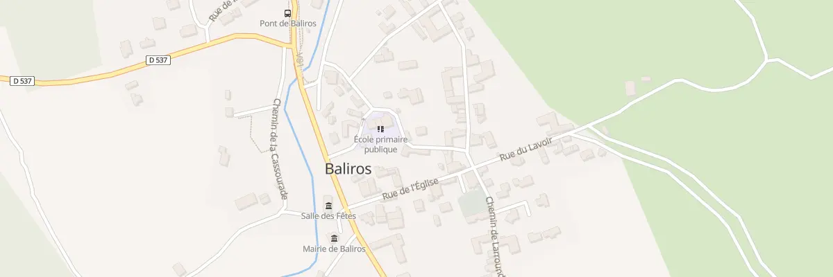 Plan du 3 Rue de l’Ecole à Baliros