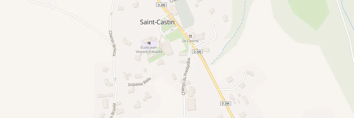 Plan du 2 Che du Presbytère à Saint-Castin