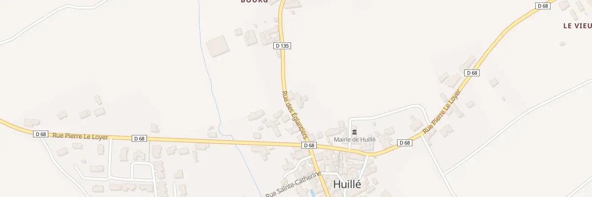 Plan du 4 Rue des Eglantiers à Huillé-Lézigné