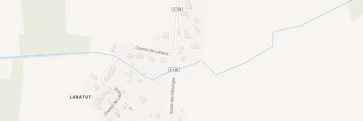 Plan du 822 Rte des Mésanges à Villegouge