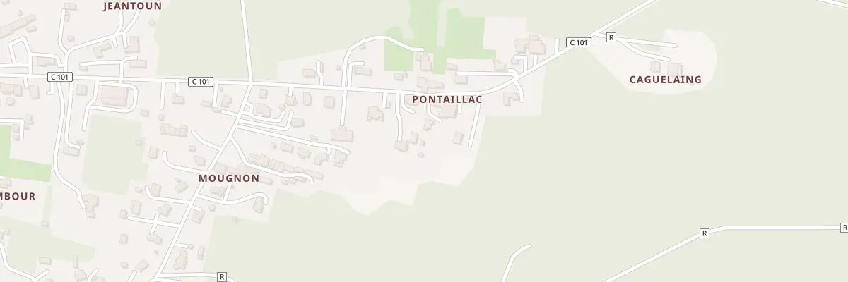 Plan du 690 Che de Pontaillat à Roquefort