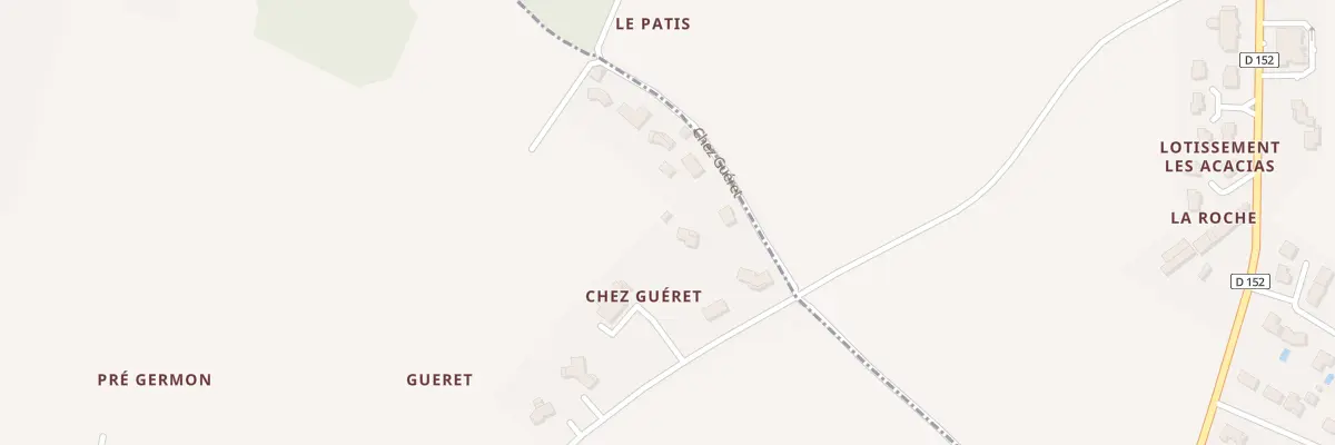 Plan du 29 Gueret à Arthenac