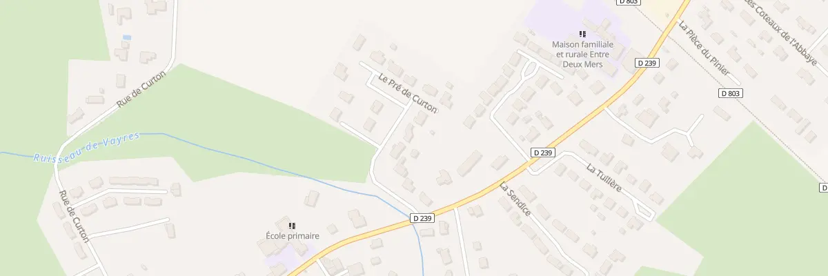 Plan du 3 Lot le Pre de Curton à La Sauve