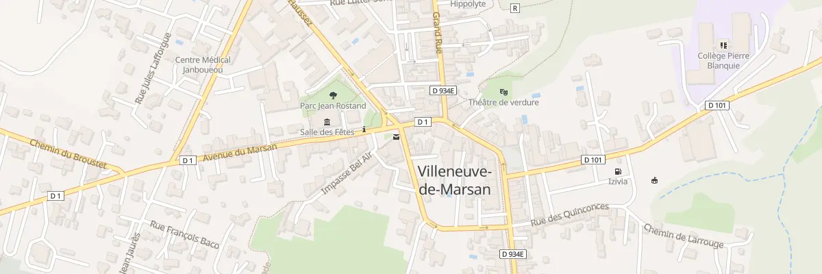 Plan du 9 Rue du Onze Novembre à Villeneuve-de-Marsan
