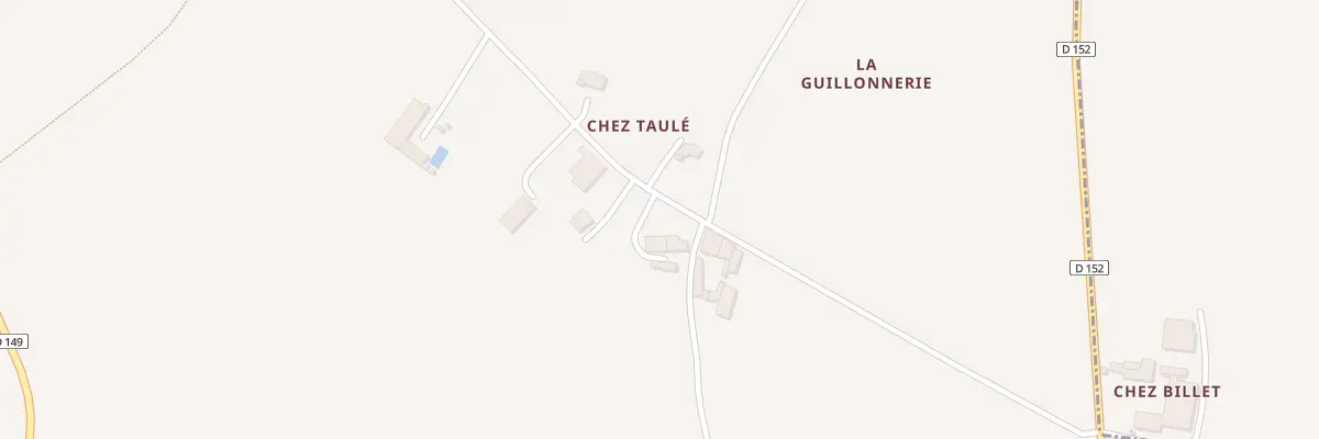 Plan du 5155 Chez Taule Ouest à Arthenac