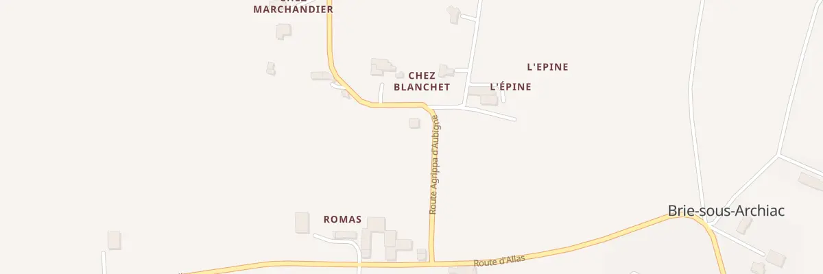 Plan du 23 Rte Agrippa d’Aubigné à Brie-sous-Archiac