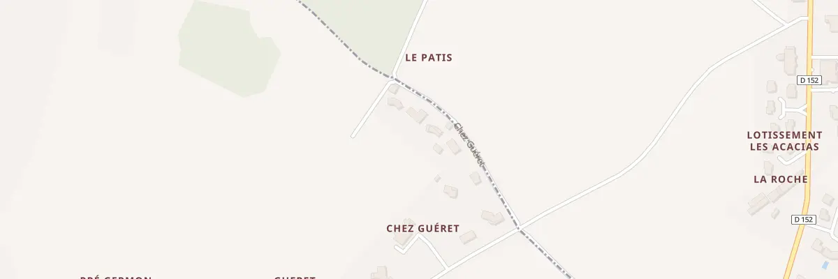 Plan du 33 Gueret à Arthenac