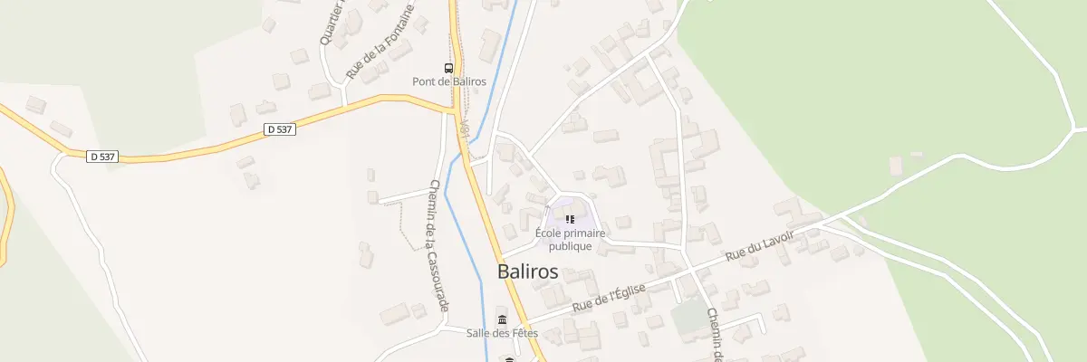 Plan du 1 Rue du Pont à Baliros