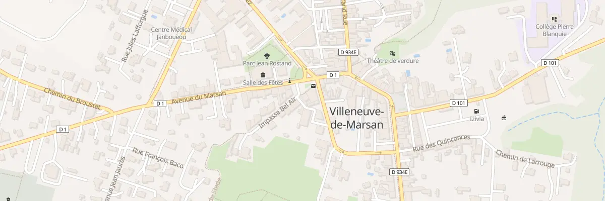 Plan du 26 Pl de la Paix à Villeneuve-de-Marsan