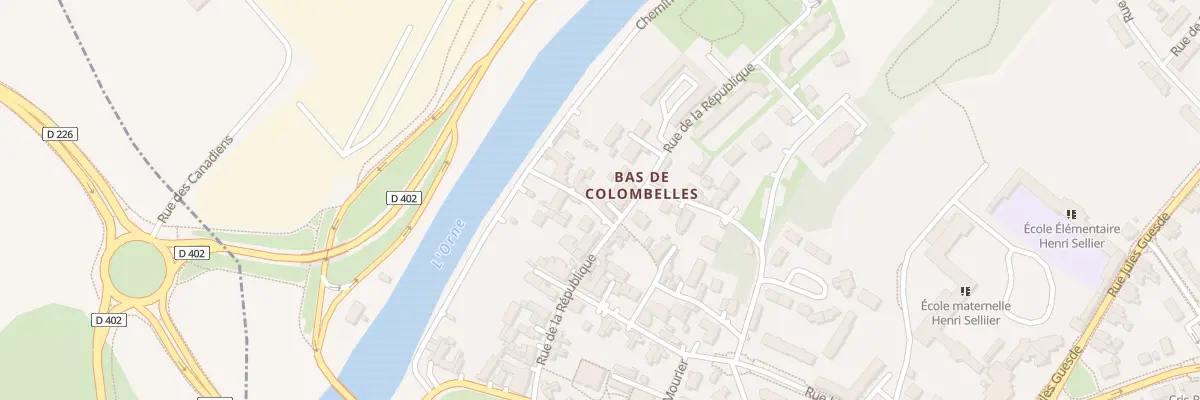 Plan du 2 Rue Voltaire à Colombelles