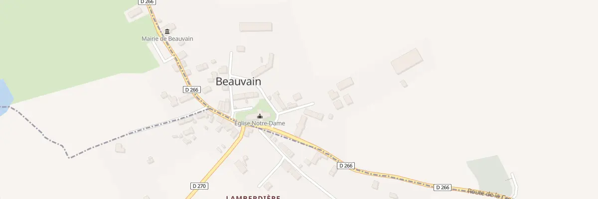 Plan du 13 Le Bourg à Beauvain