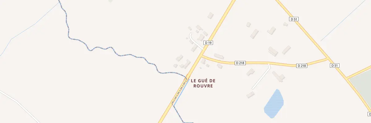 Plan du 818 Rte du Gué de Rouvre à Faverolles
