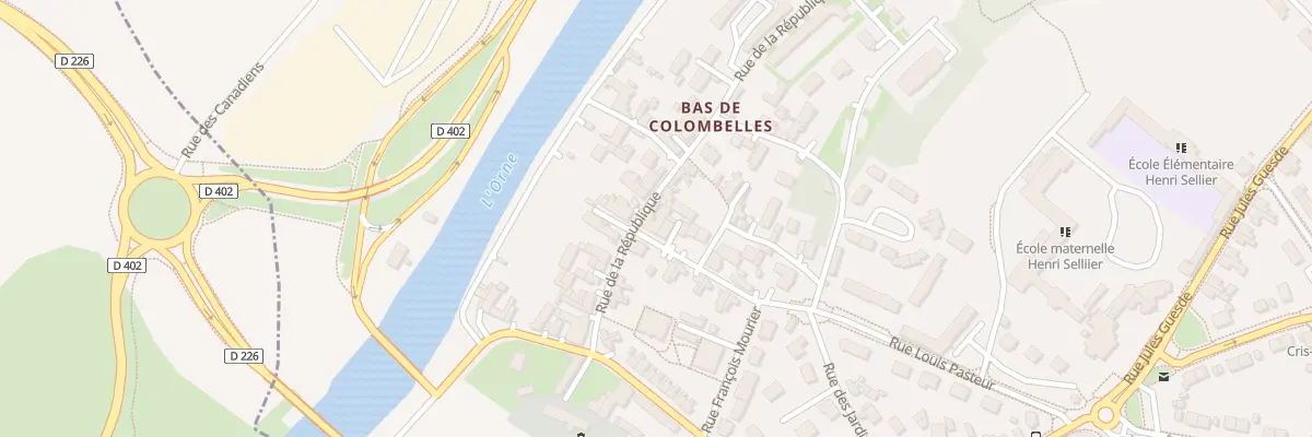 Plan du 16 Rue de la République à Colombelles