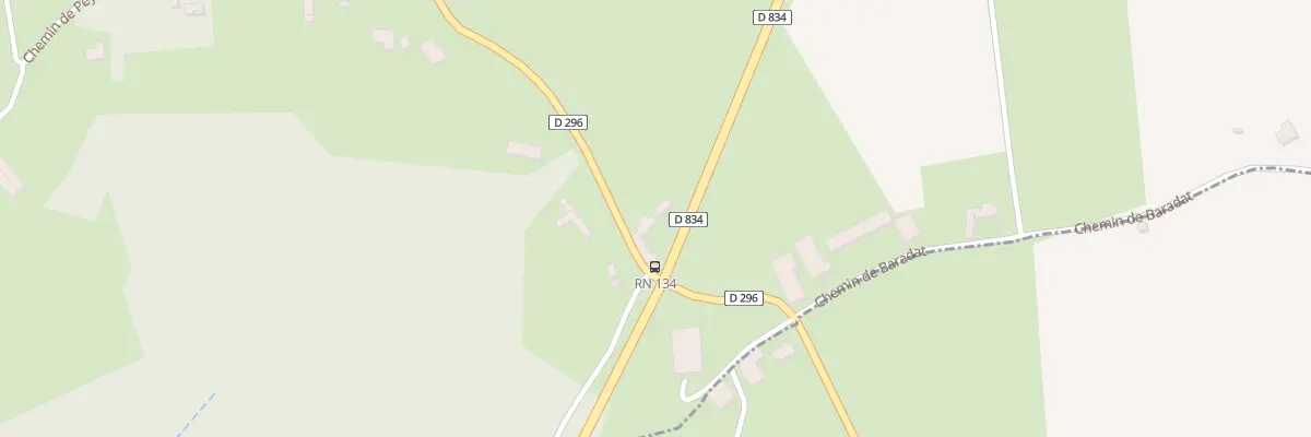 Plan du 9032 D 296 à Boueilh-Boueilho-Lasque