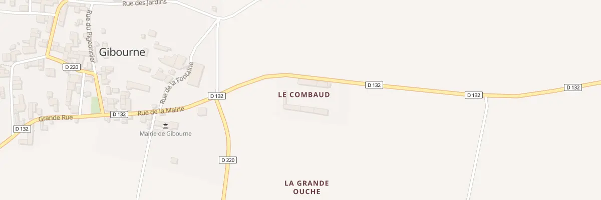 Plan du 2 Le Combaud à Gibourne