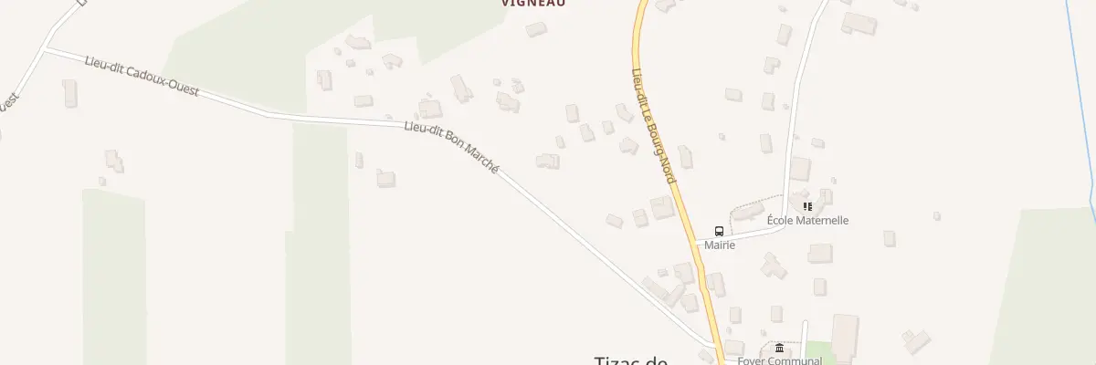 Plan du 5 Vigneau à Tizac-de-Lapouyade