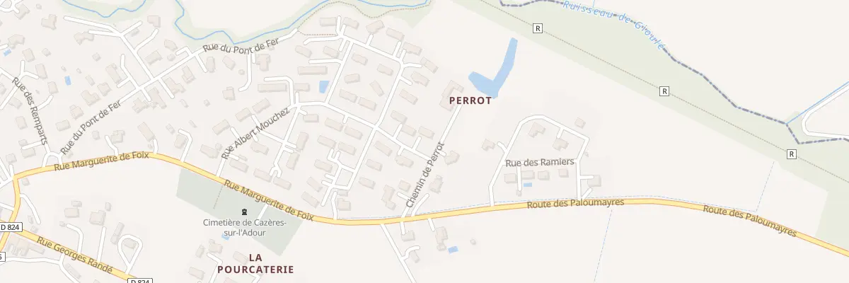 Plan du 21 Rue Albert Mouchez à Cazères-sur-l’Adour