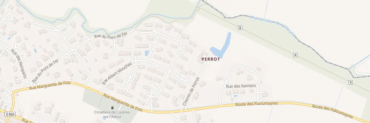 Plan du 21 Rue Paul Pouquet à Cazères-sur-l’Adour