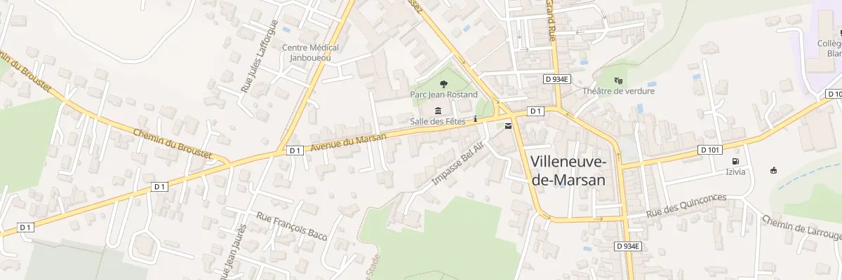 Plan du 73 Av du Marsan à Villeneuve-de-Marsan