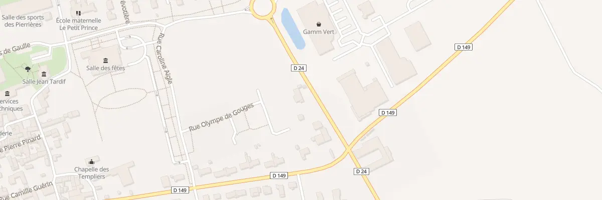 Plan du 1 Rte de Segonzac à Châteaubernard