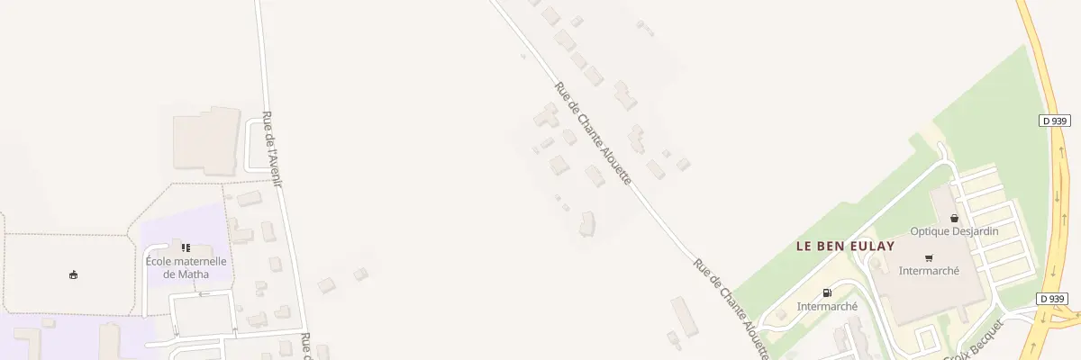 Plan du 12 Rue de Chante Alouette à Matha