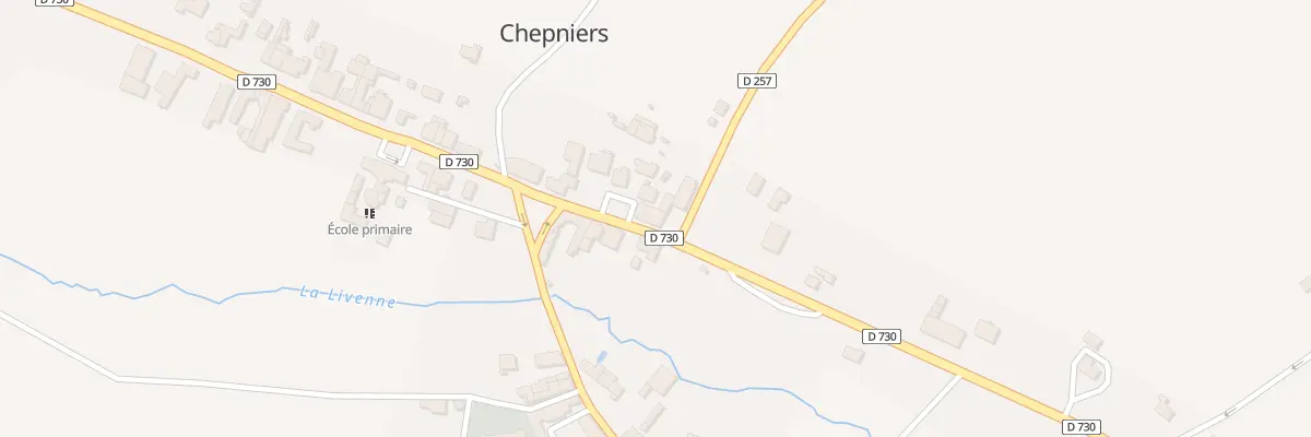 Plan du 81 D 730 Le Bourg à Chepniers