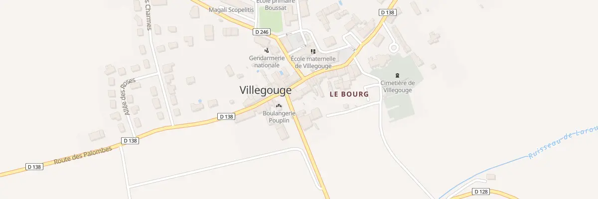 Plan du 2 Rue Principale à Villegouge