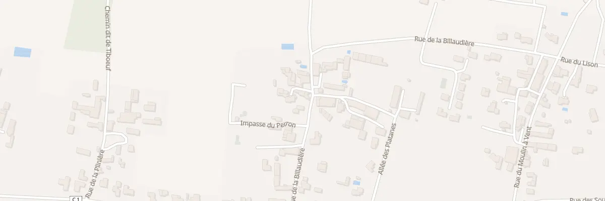 Plan du 50 Rue de la Billaudière à Fressines