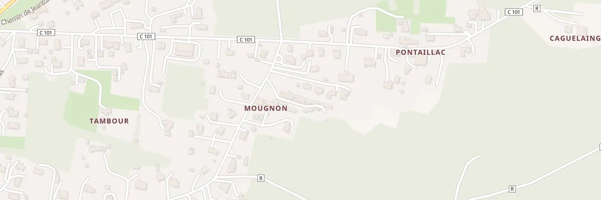 Plan du 190 Che de Mougnon à Roquefort