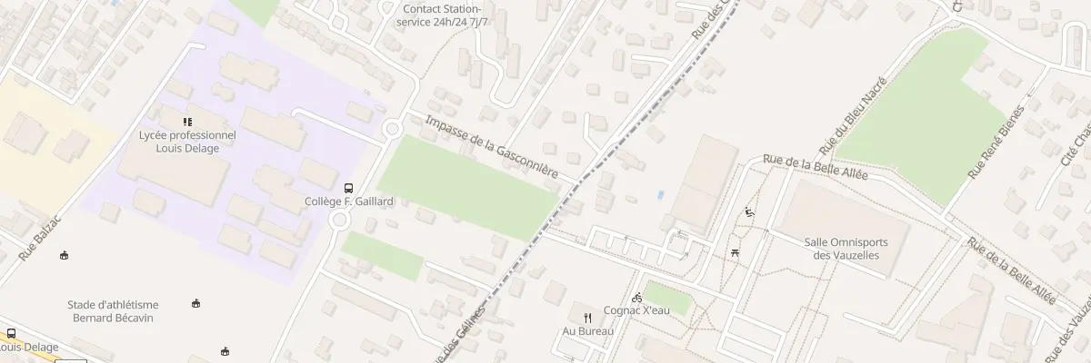 Plan du 34 Rue des Gélines à Cognac