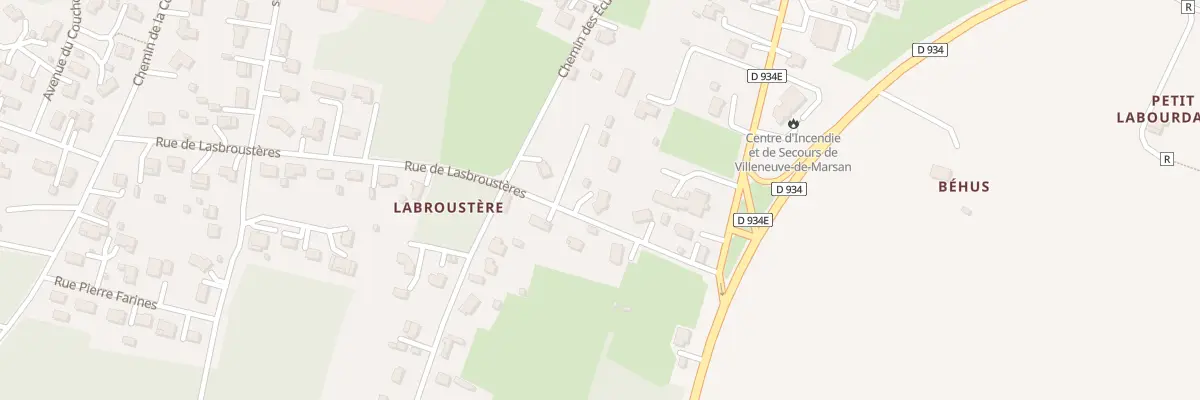 Plan du 140 Rue de Lasbroustères à Villeneuve-de-Marsan