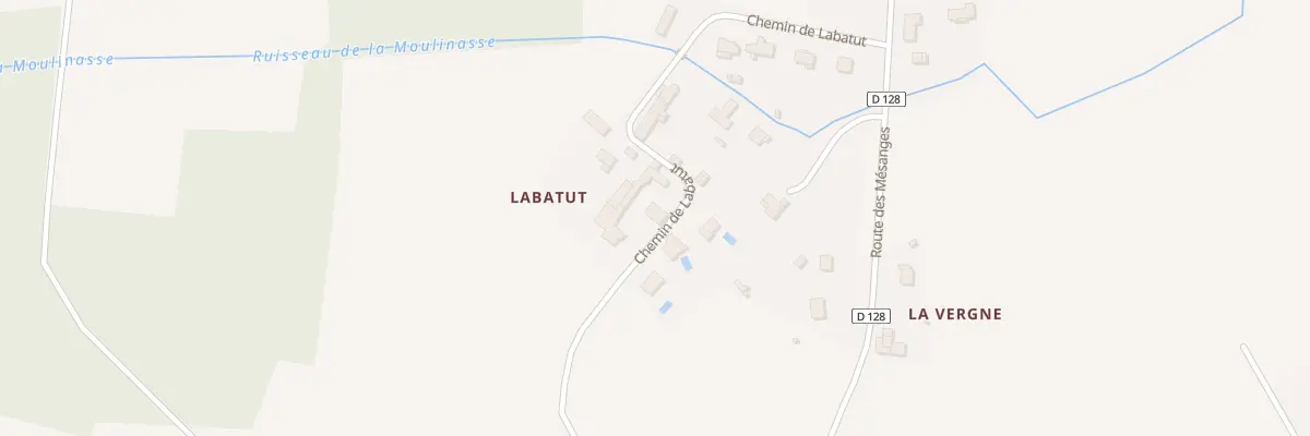 Plan du 24 Che de Labatut à Villegouge